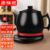 康雅顺中药锅煎药壶全自动养生壶分体式煎药机煮器电子药煲煎中医电炖砂锅家用中医熬药罐陶瓷智能中药壶 B9L壶+红底座【适用药材1300克】B 9L