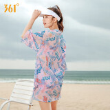 361°泳衣女分体三件套大码泳装防晒保守遮肉显瘦温泉沙滩泳装透气快干