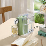 摩茶 电热水壶便携式烧水壶自动上水旅行速热桌面即热式饮水机台式小型迷你抽水器加热一体机出差 1.3L 宝石绿+水箱