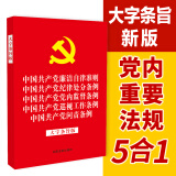 中国共产党廉洁自律准则 中国共产党纪律处分条例 中国共产党党内监督条例 中国共产党巡视工作条例 中国共产党问责条例（大字条旨版 2019年新版 32开红皮烫金）