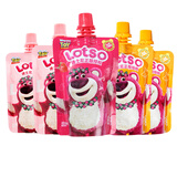 迪士尼草莓熊 吸吸果冻果 果冻爽冻饮料休闲零食 儿童节零食  迪士尼吸吸果冻三口味 65g 6袋