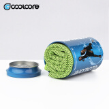 coolcore° 美国麦迪冷感运动毛巾吸汗速干男女瑜伽篮球跑步健身房擦汗腕巾 荧光绿色网