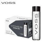 芙丝（VOSS）挪威原装进口苏打水气泡水(含气)375ml*24瓶(玻璃瓶)整箱装