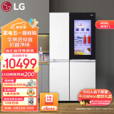 LG【敲一敲门中门】655升大容量变频双开门对开门风冷无霜净化系统多维风幕S651SW76B节能净味冰箱