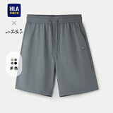HLA海澜之家休闲短裤男25大码山不在高系带五分短裤夏季
