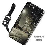 驰汉牌 适用苹果7/8手机壳iPhone8/7plus保护套全包防摔磨砂个性可爱文字潮男女卡通软壳 灯火阑珊 苹果7/苹果8通用