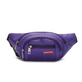 畅印 多功能户外运动防泼水腰包男女旅行登山斜挎包工地手机腰包耐磨做生意收钱包 紫色68款