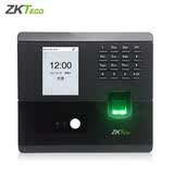 ZKTECO 熵基UF200-S人脸指纹考勤机 面部识别指纹打卡一体机 公司员工刷脸上下班签到打卡机 nFace102升级款（人脸识别更快速）带考勤优盘 标配 