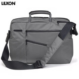 乐上（LEXON）商务休闲三用公文包手提包15英寸斜挎笔记本电脑包双肩包男多功能 G4灰色