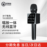 屁颠虫（Hifier）X17爵士黑 无线蓝牙麦克风 话筒音箱一体手机麦 家庭KTV户内外k歌听歌直播演讲主持话筒