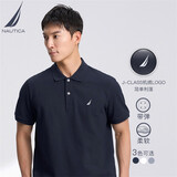 诺帝卡（NAUTICA）【买一赠一】男装夏款商务休闲舒适亲肤棉氨透气短袖POLO KX2100 4NV藏青 M