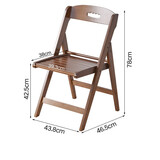 奕居（igiene） 小折叠方桌子正方形折叠桌餐桌楠竹吃饭桌简易家用阳台折叠桌 茶色配套折叠椅（大）