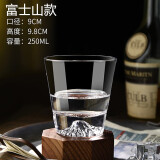 SURANER欧式威士忌杯家用水晶玻璃杯创意洋酒杯烈酒杯水杯子网红 富士山款一个装
