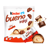 费列罗健达榛果威化牛奶巧克力袋装108g 德国进口儿童休闲零食