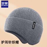 罗蒙针织帽子男女秋冬季毛线帽户外骑行防风防寒护耳冷帽百搭保暖帽