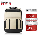 新秀丽（Samsonite）电脑包精品男包双肩包男士背包旅行包象牙白15.6英寸QK3*45001