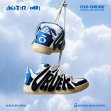 OLD ORDER SKATER  001国潮牌厚底休闲滑板鞋男女情侣运动鞋合集多色面包鞋 黑蓝色 43