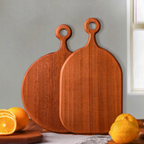 锦木源乌檀木实木切水果板家用整木婴儿宝宝辅食专用小砧板小菜板案板 乌檀整木-37*20*2cm 长方形