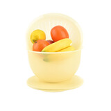 特百惠（Tupperware）奇妙果菜篮带滤筛发面盆保鲜盒 4.3L洗菜蓝沥水篮豆芽器 奇妙果菜篮-复古黄 4.3L