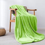 喜屋（SHERWOOD）毛毯法兰绒毯子四季盖毯午睡空调毯 毛巾被单双人空调四季毛毯被 绿色 150*200cm（约660G）