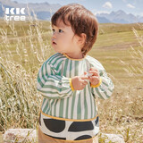 Kocotreekk树儿童罩衣围兜防水防脏婴儿吃饭护衣宝宝反穿衣 萨利青 S 