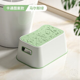 KDISV德国儿童踩脚凳防滑洗手洗脸垫脚凳宝宝浴室马桶脚踏板凳哺乳钢琴 升级防滑-马尔斯绿（高16.5cm）