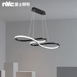 雷士（NVC） led餐吊灯餐厅灯灯具餐桌创意现代简约时尚创意浪漫餐吧台吊灯 环宇 36W 61*100cm