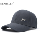 NEARRLEN品牌棒球帽子男高尔夫球帽男遮阳帽时尚韩版太阳帽 灰色 L码可调节（56-60）