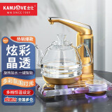 金灶（KAMJOVE） 全智能自动上水电热水壶 玻璃茶具烧水壶保温电茶壶自动加水茶台烧水壶 B7 炫彩水晶底座