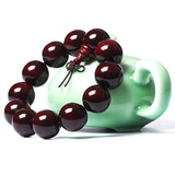 仙引 高油紫檀木沉水手串顺纹男女款 玻璃底高密度20mmX12颗