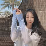 目丸防晒袖套冰袖女夏季薄款防紫外线手套长冰丝手袖护臂开车防晒手套 深蓝梦境 均码