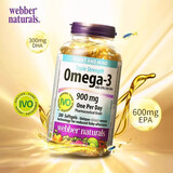 WebberNaturals伟博天然成人DHA高浓度Omega3深海鱼油软胶囊200粒