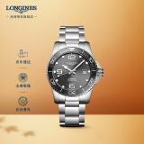 浪琴（LONGINES）瑞士手表 康卡斯潜水系列 机械钢带男表 L37814766