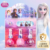 迪士尼儿童撕拉手撕水性无味爱莎公主小女孩指甲油可撕美甲套装生日玩具 【冰雪2】梦幻指甲油套装