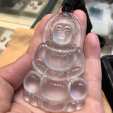 翡翠祥 天然翡翠A货吊坠佛公阳绿冰种貔貅飘花玉佩玉观音玉坠男女款玻璃种平安扣帝王绿玉扣玉器【付定金】 高冰玻璃种观音，已联系客服选货，尾款4000