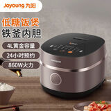 九阳电饭煲家用多功能铁釜球形内胆智能加热可预约全自动触摸式电饭锅 F-40TD02 4L