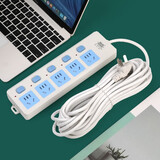 纯铜插座板插排带线排插长米拖线板接线板家用多孔插板长线插线板 单排 : 5位插座【25孔】独立开关 加粗【2.8米】线