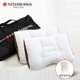 西川（NISHIKAWA） 新款颈椎枕头芯家用单只一对可选头枕心可水洗支撑舒适颈椎枕 四分区新颈椎一对【一高一低】 白色