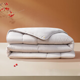 富安娜家纺 被子秋冬学生宿舍单人双人冬厚被二合一被春秋被芯 【春秋被】灰色(七孔抗菌款) 203*229cm