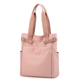 东选女包包帆布包单肩尼龙大包大容量手提袋大中学生补课书包通勤上班