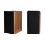 LDZS HIFI音箱6寸无源发烧人声2.0桌面胆机车机木质书架小型音响对箱专业葫芦款黑色款家庭音响