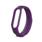 简苏 适用小米手环5/6智能mi手环7nfc腕带mi band4硅胶3替换6纯色腕带mi6纯色替换带 紫色 小米腕带5/6代/NFC