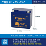 猛狮电池雅马哈摩托车电瓶巧格i125新福喜as125赛鹰125巧格凌鹰汤浅蓄电池 MG5L-BS-C(114*70*105mm)