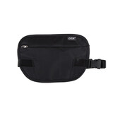 GOX出国多功能防盗隐形腰包贴身RFID防扫描旅行男女护照包手机腰带 黑色小号