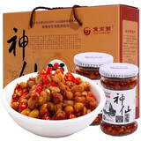 【淮南馆】淮南焦岗湖神仙豆臭豆子纳 酱豆辣椒豆 黄豆酱拌饭酱 6瓶礼盒装