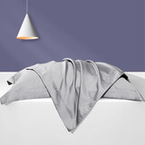 富安娜100%纯棉枕套 60支全棉枕头套枕头罩纯色双人枕芯套一对装 帝都灰【长绒棉抑菌款】 80支 一对 74cm*48cm