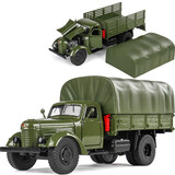东风老解放卡车经典怀旧合金汽车模型声光吉普玩具军事摆设 CA10大尺寸卡车