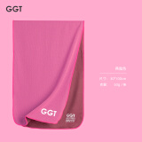 GGT日本冷感运动毛巾跑步便携速干健身凉爽巾羽毛球腕巾瑜伽擦汗巾 燕脂色