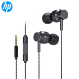 惠普（HP）DHE-7001有线耳机入耳式 手机通话线控音乐耳麦 3.5mm接口电脑笔记本手机适用网课办公麦克风 黑色