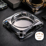 侑家良品水晶多棱角烟灰缸热门商品客厅办公室桌面摆件 15CM大号